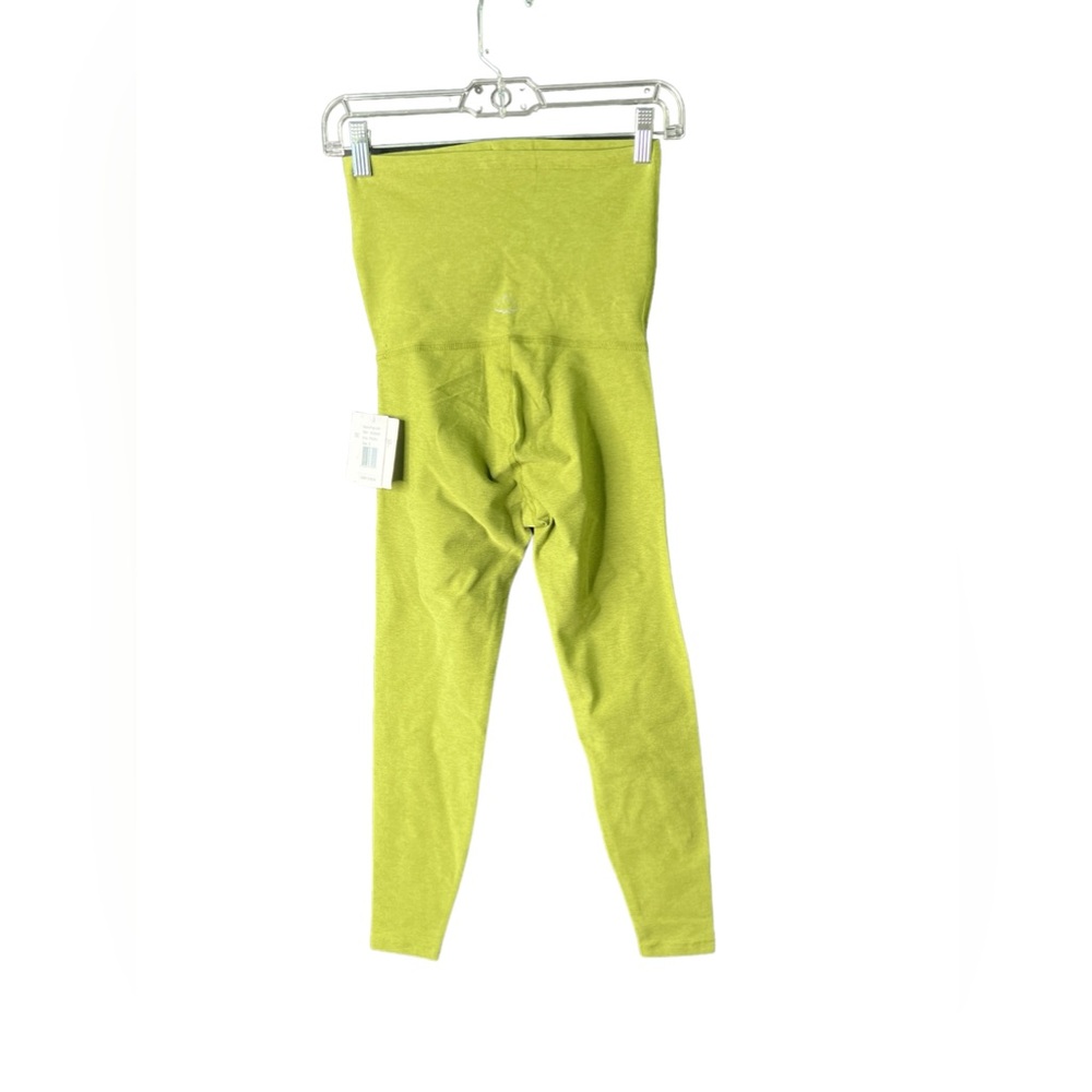Beyond Yoga Beyond the Bump S Lime Midi Leggings